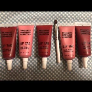 Lip Tar lot of 5 with new lip brush